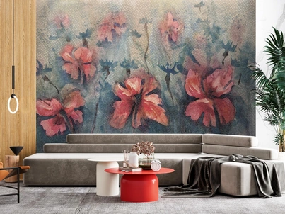 Carta da parati Papaveri di Instabilelab