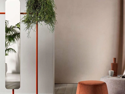 Specchiera Babele in acciaio e vetro di Rosini Night