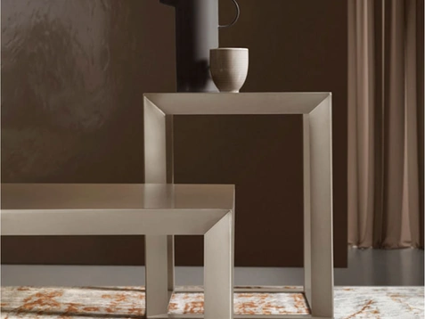 Tavolino in acciaio Frame di Rosini Night