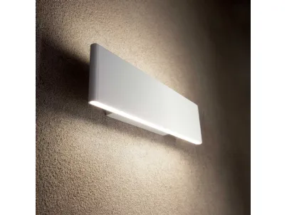 Lampada da parete Desk in alluminio verniciato Bianco di Ideal Lux