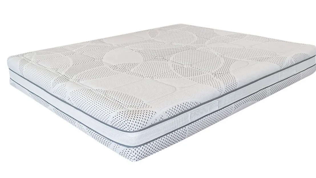 Materasso matrimoniale Comfort in tessuto Silver con molle insacchettate di Rosini Night