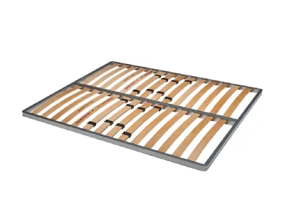 Rete a doghe in legno Deluxe con regolatori di rigidità nella zona lombare e telaio in acciaio di Rosini Night