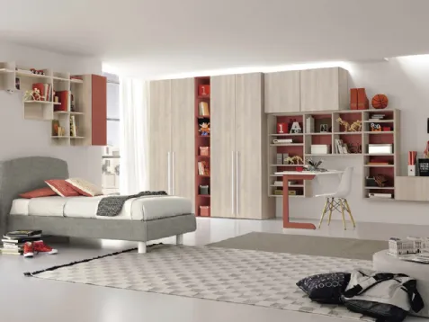 Cameretta componibile Golf C124 in melaminico di Colombini Casa