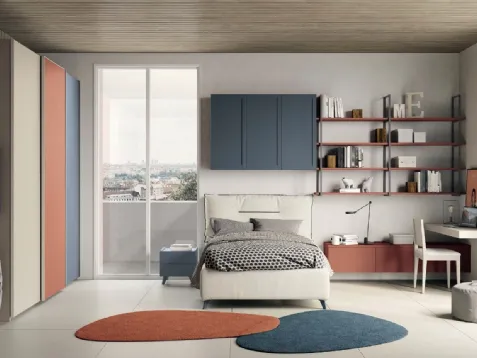 Cameretta componibile Golf Y112 in melaminico di Colombini Casa