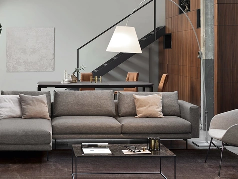 Divano con penisola Rod di Calligaris