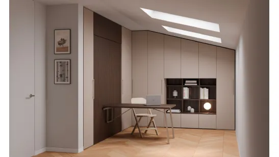 Letto a scomparsa Magic Matrimoniale Mansarda di Nardi Interni