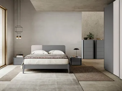 Letto con testiera Golf Sector Grigio di Colombini Casa