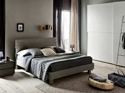 Letto matrimoniale in rovere moderno Kenzo di Alta Corte