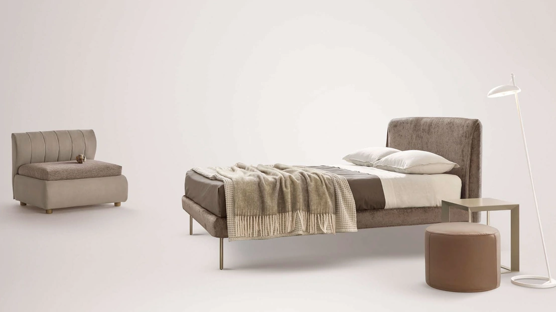 Letto imbottito Nadir di Rosini Night