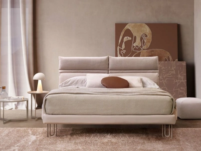 Letto imbottito Linus di Rosini Night