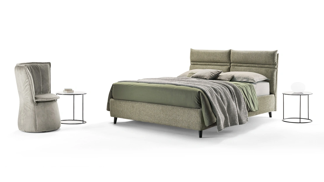 Letto imbottito Linus di Rosini Night