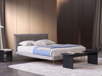 Letto Sakura in tessuto imbottito di Rosini Night