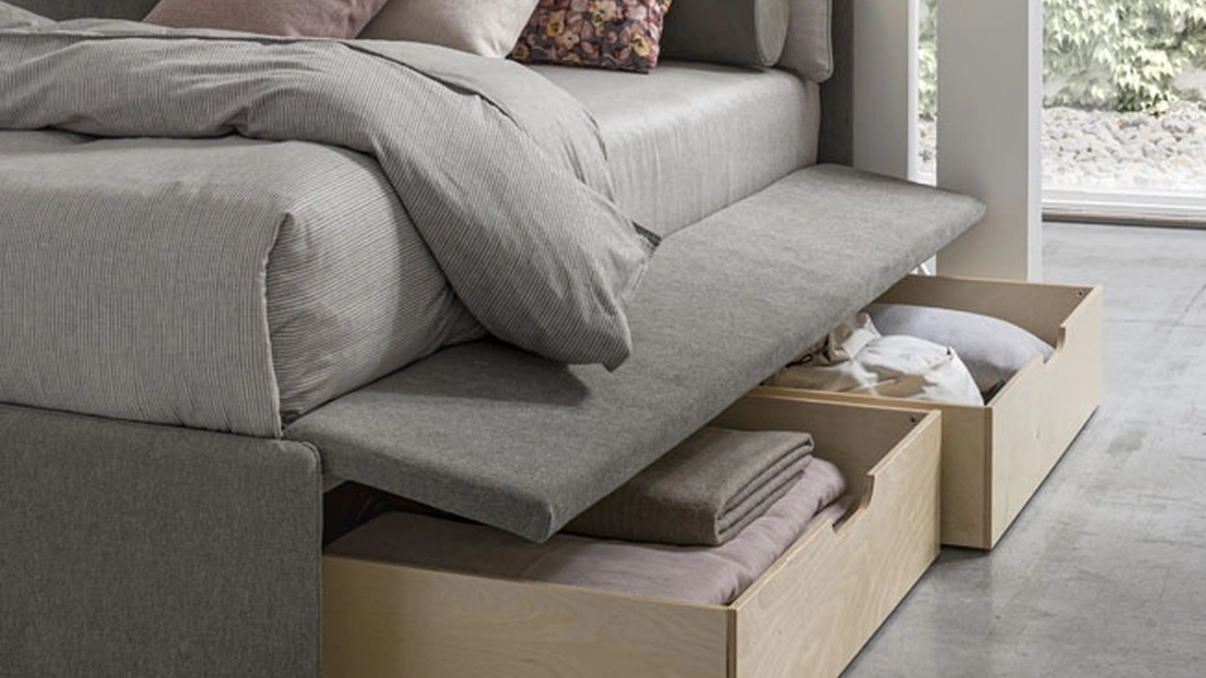 Daybed Singolo con secondo letto estraibile o contenitore Joy Estraibile di V&Nice