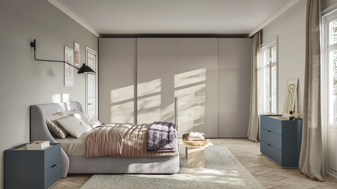 Letto con testiera Snug di Colombini Casa