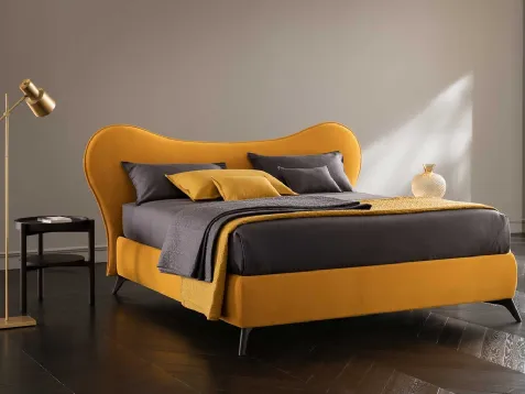 Letto in tessuto con testiera sagomata Soul Mickey di Altrenotti
