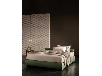 Letto Soul Sommier in pelle con contenitore di Altrenotti