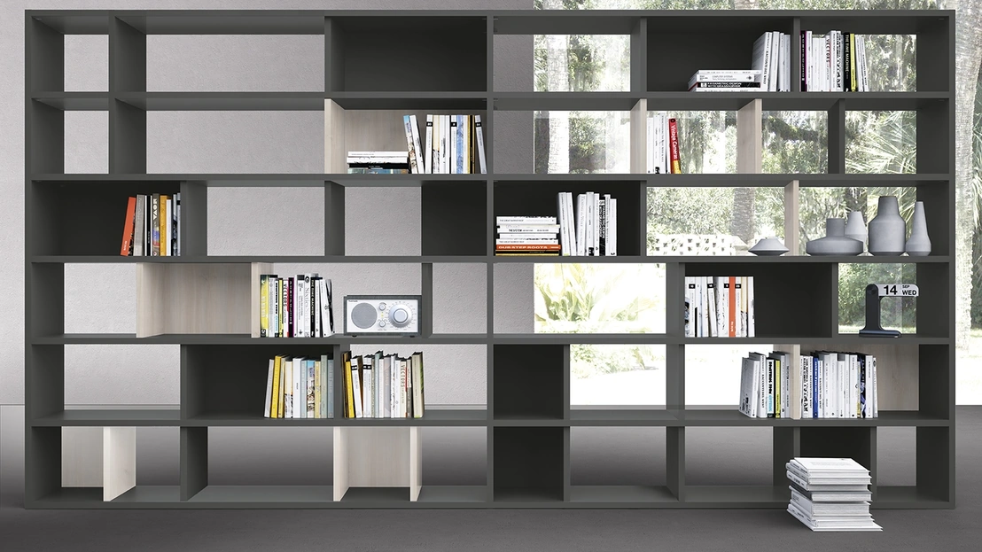 Libreria componibile divisoria Infinity L24 di Colombini Casa