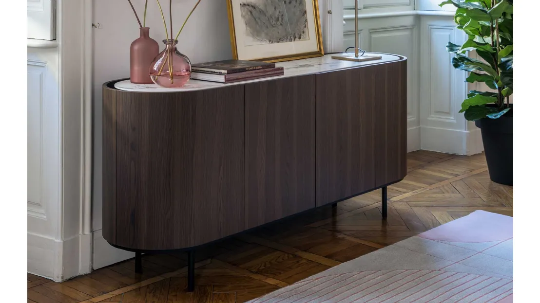 Madia ovale in legno Lake di Calligaris
