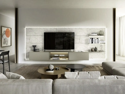 Parete Attrezzata Domino Boiserie 05 di Sangiacomo