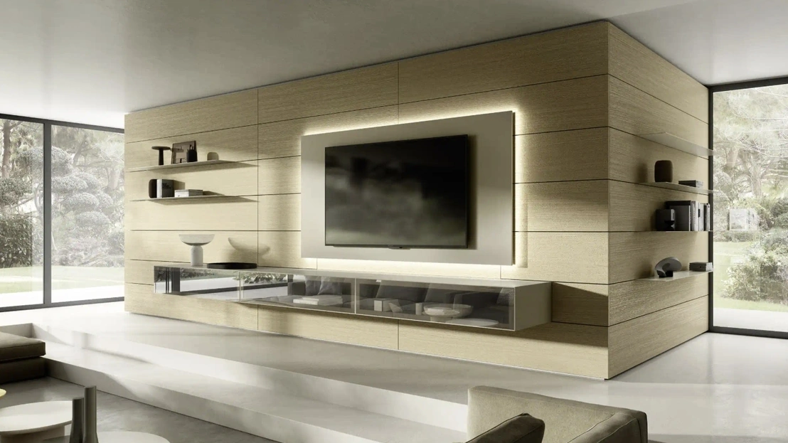 Parete Attrezzata Domino Boiserie 08 di Sangiacomo