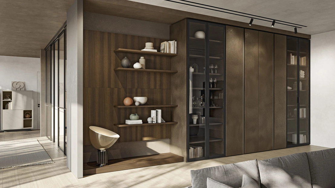 Parete Attrezzata Night & Day L02NS di Colombini Casa