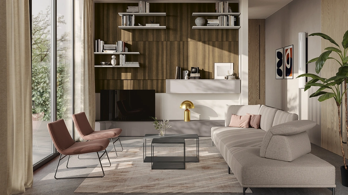 Parete Attrezzata Night & Day L07 di Colombini Casa