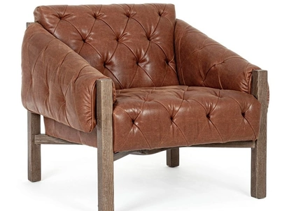 Poltrona in ecopelle Harrison di Bizzotto