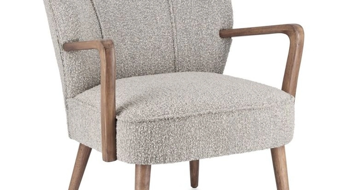 Poltroncina in tessuto e legno Moritz di Bizzotto