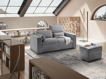 Divano Letto lineare in tessuto Denver de Il Benessere