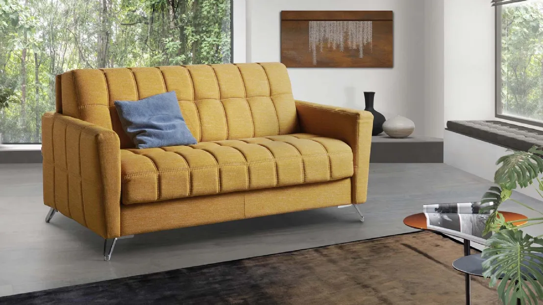 Divano Letto lineare in tessuto trapuntato Mixer de Il Benessere