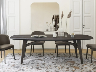 Sedia in pelle Abrey di Calligaris