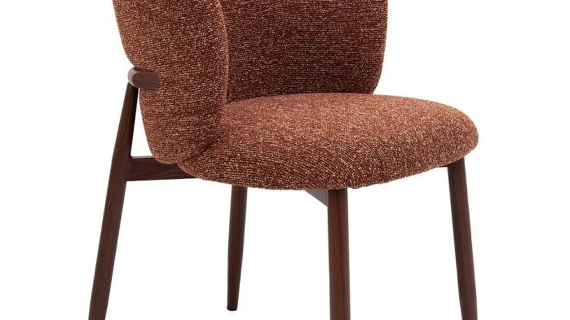 Sedia Amalia in tessuto imbottito di Bizzotto