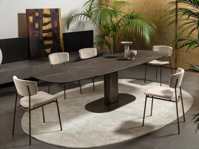 Sedia in tessuto Fifties di Calligaris
