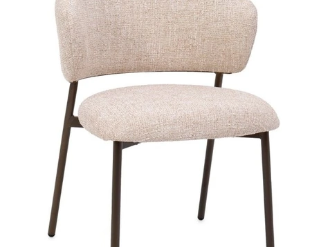 Sedia Prisca in tessuto imbottito di Bizzotto