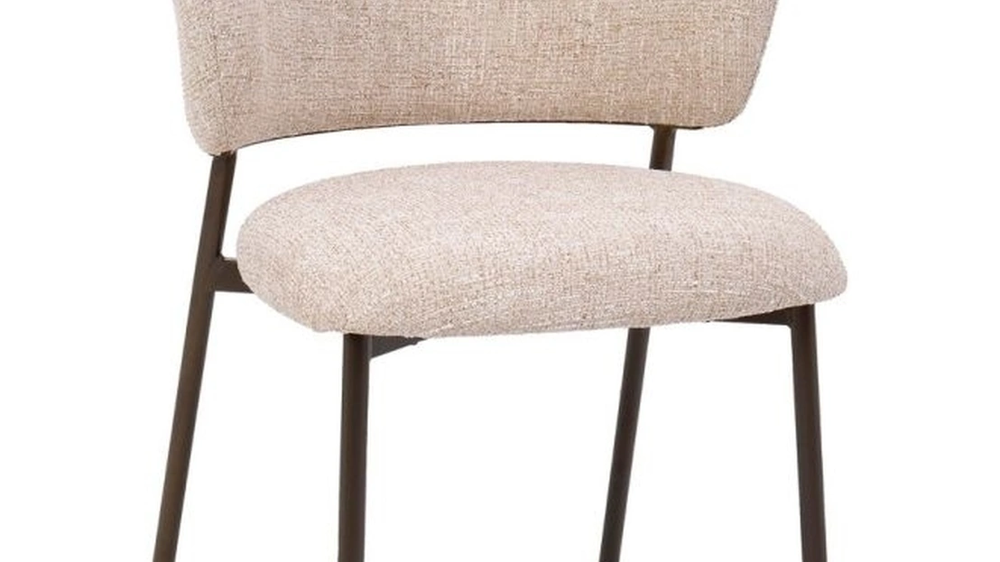 Sedia Prisca in tessuto imbottito di Bizzotto