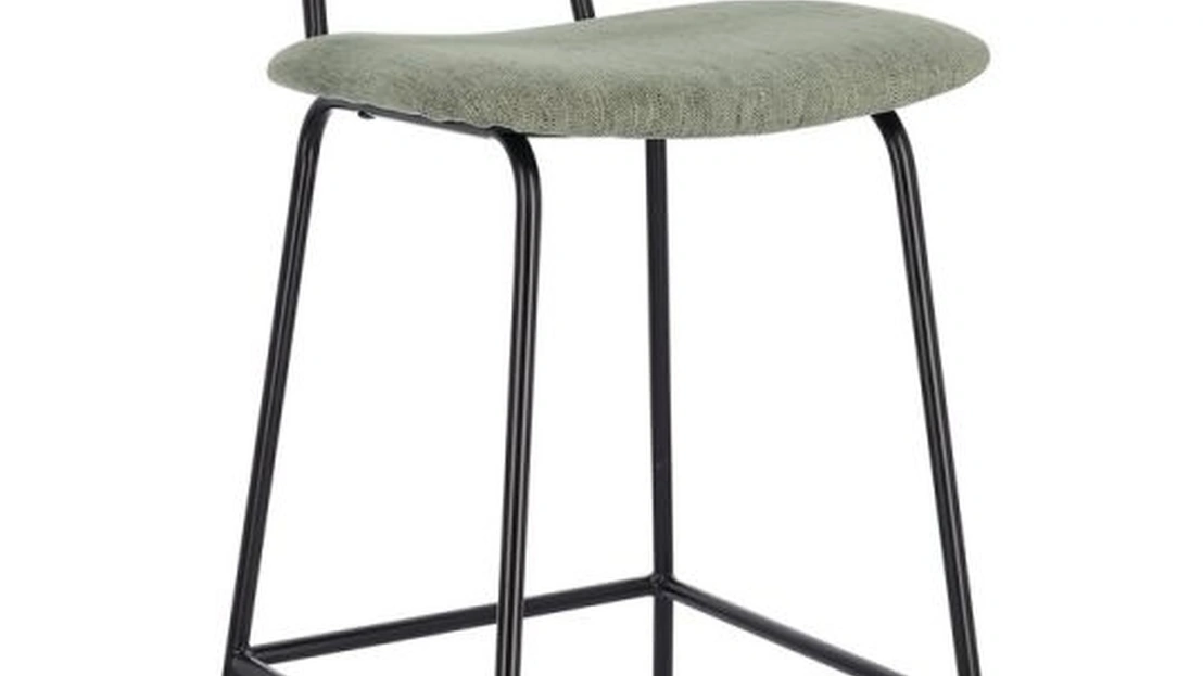 Sgabello in legno e acciaio Sienna di Bizzotto