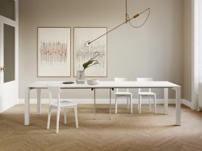 Tavolo allungabile in laminato con struttura in metallo verniciato Long Island di Arredo3