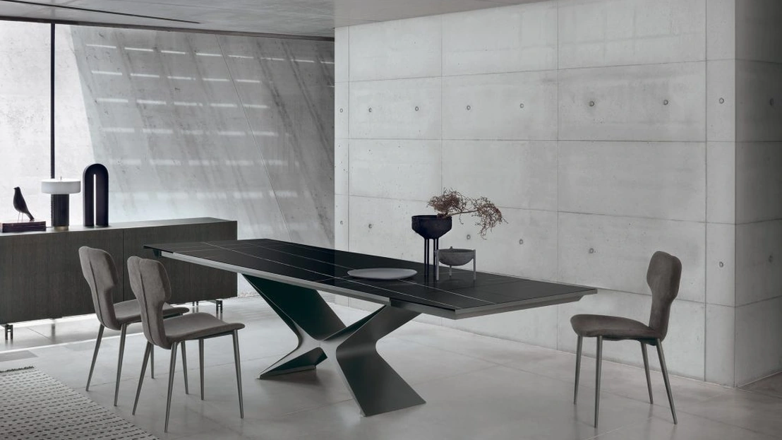 Tavolo allungabile Baltik Glass Decor di Sedit