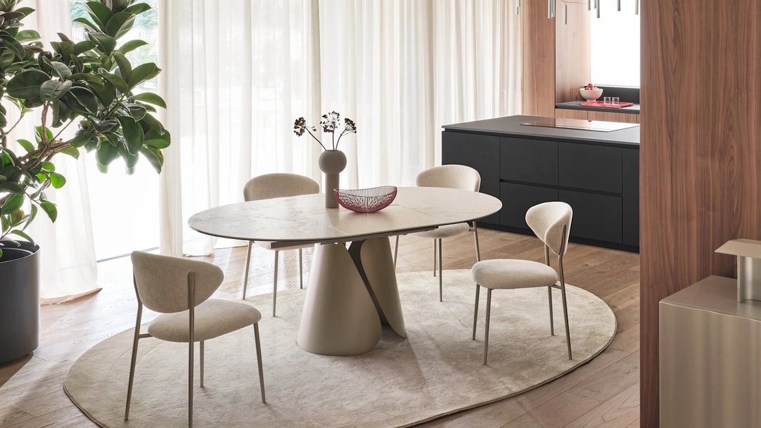 Tavolo allungabile Tango in ceramica di Calligaris