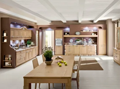 Cucina classica lineare in legno di rovere Duchessa di Ar-Tre