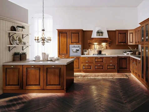 Cucina Classica con penisola Castellana 06 di Ar-Tre