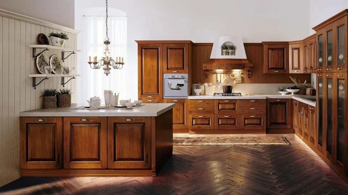 Cucina Classica con penisola Castellana 06 di Ar-Tre