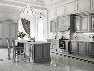 Cucina Classica con isola Ginevra 05 di Ar-Tre