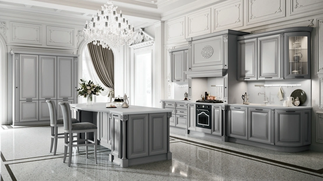 Cucina Classica con isola Ginevra 05 di Ar-Tre