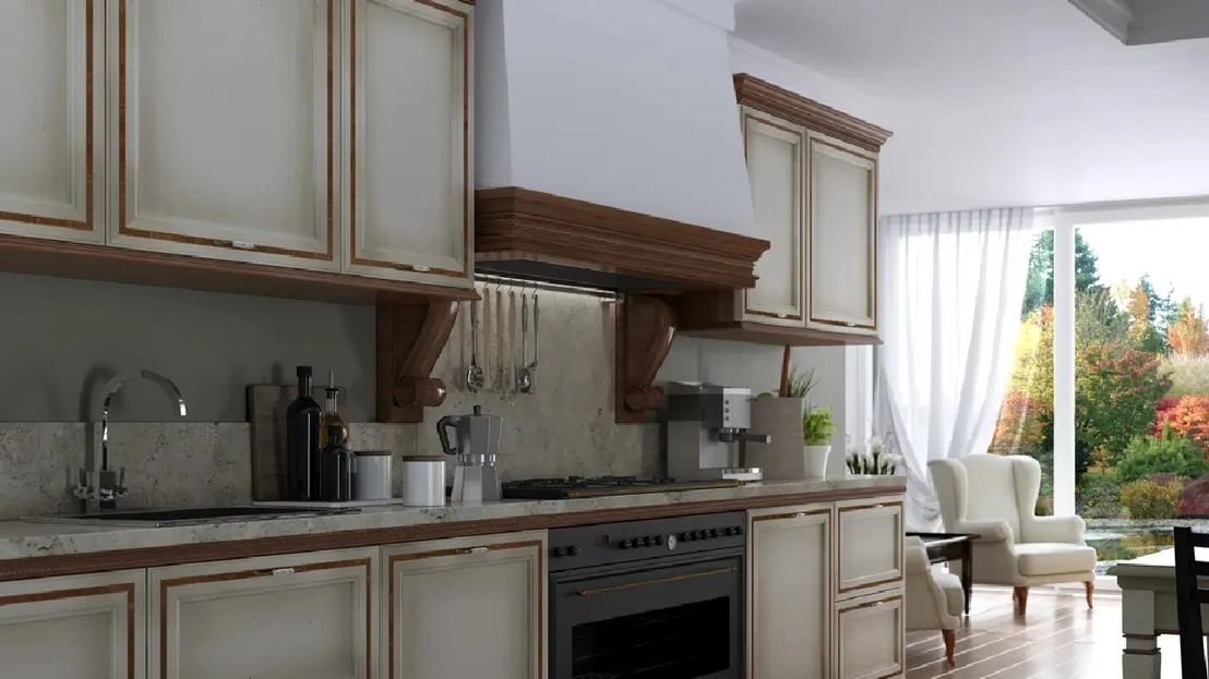 Cucina Classica lineare I Ciliegi composizione 06 di Le Fablier