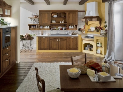 Cucina angolare in Muratura Signoressa 02 di Ar-Tre