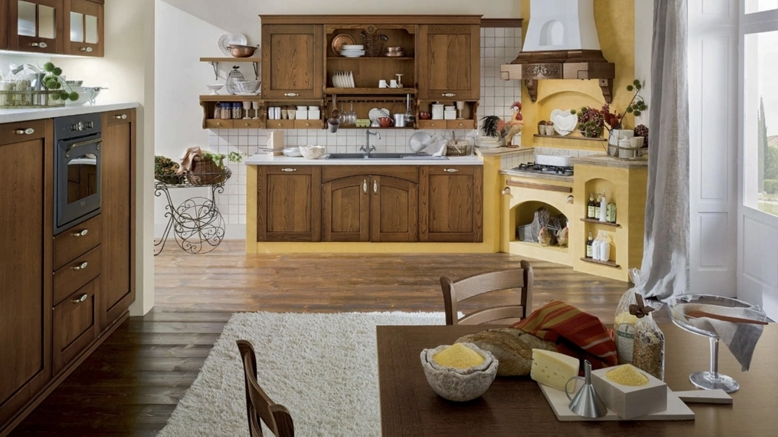 Cucina angolare in Muratura Signoressa 02 di Ar-Tre