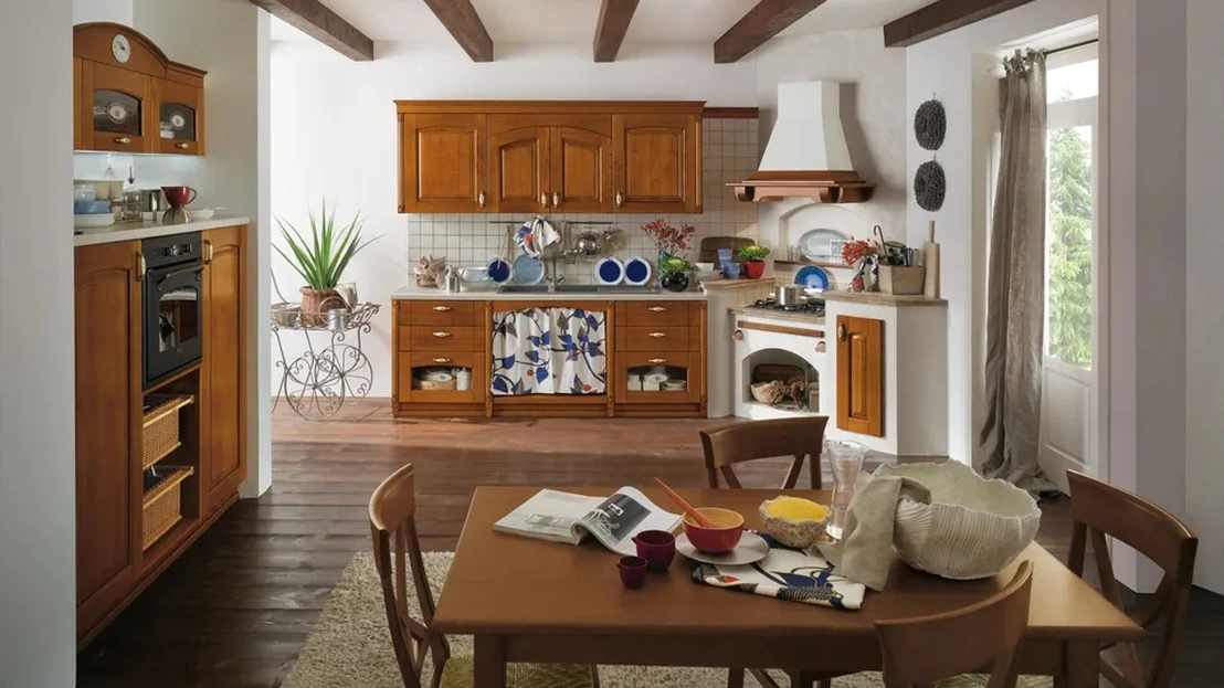 Cucina angolare in Muratura Signoressa 04 di Ar-Tre