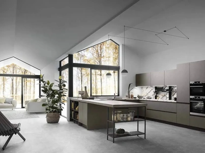 Cucina Moderna con penisola Sky 04 di Ar-Tre