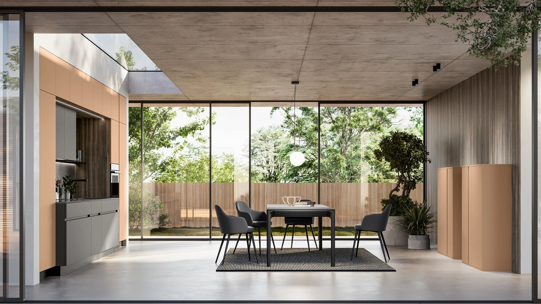 Cucina Moderna lineare in laccato Cloe di Arredo3